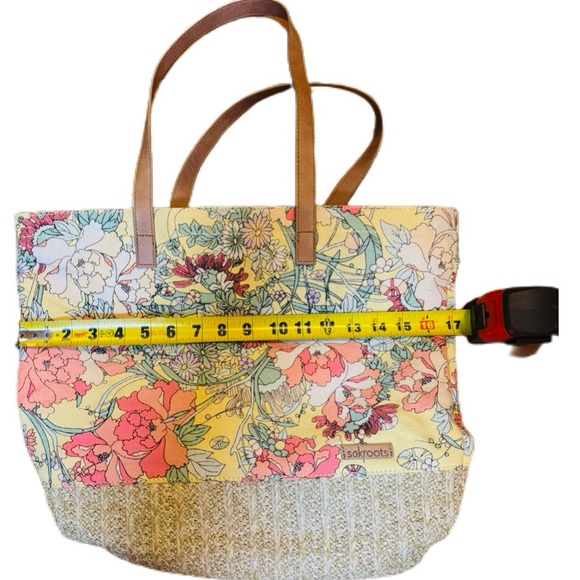 Sakroots Floral Cottagecore Tote Bag - Cotton Linen Like New - Picture 12 of 14